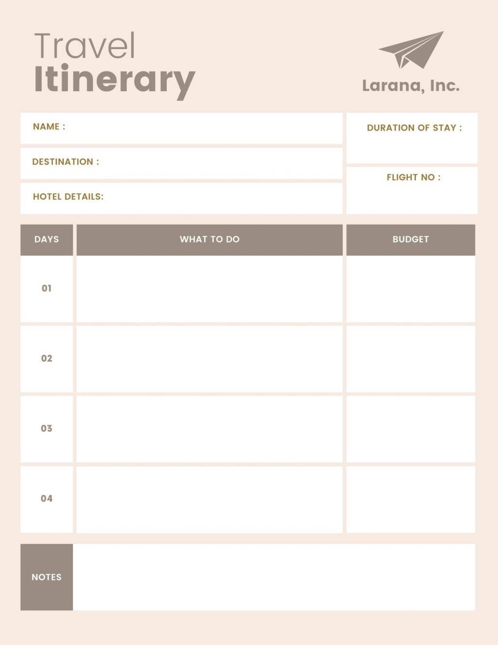 Picture of: Free and customizable itinerary planner templates  Canva