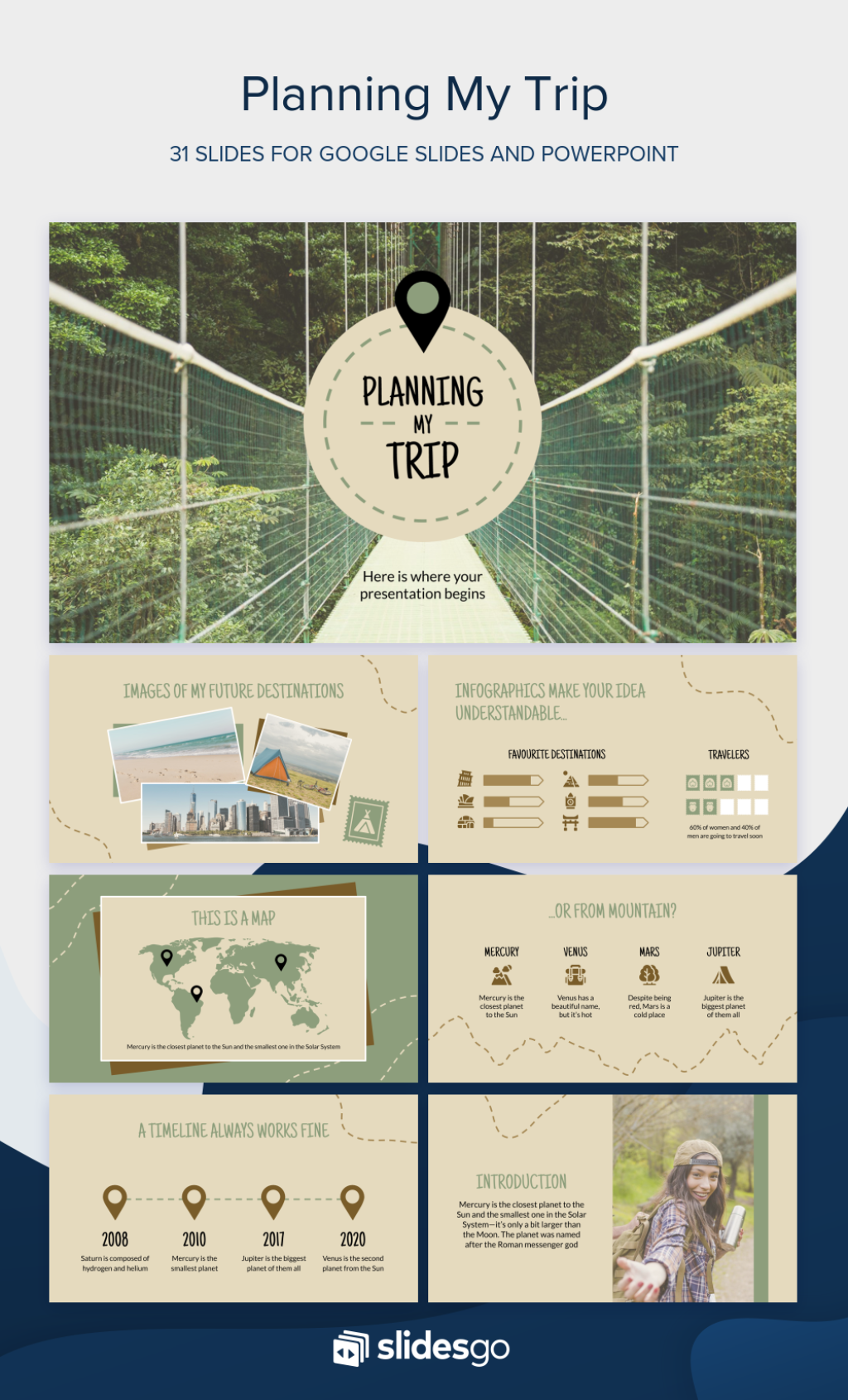 Picture of: Plan your trip with this cool Google Slides theme and Powerpoint