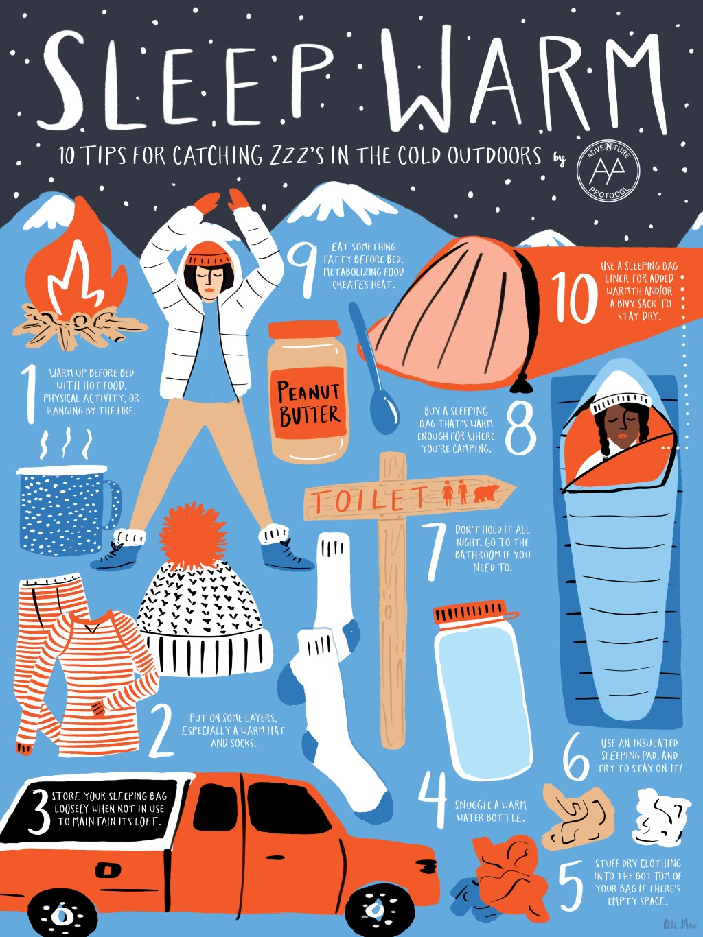 Picture of: Sleeping Outside:  Tips for Staying Warm – Adventure Protocol
