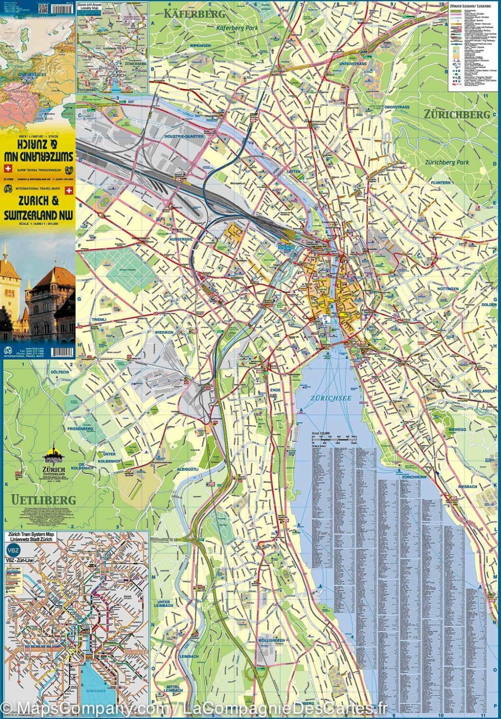 Picture of: Travel Map – Northwest Switzerland & Zurich Plan  ITM
